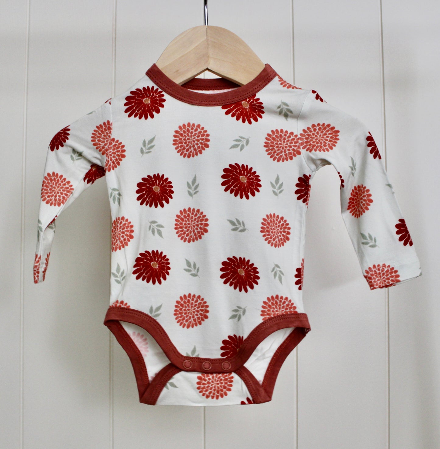 Autumn Bloom Long Sleeve Bodysuit