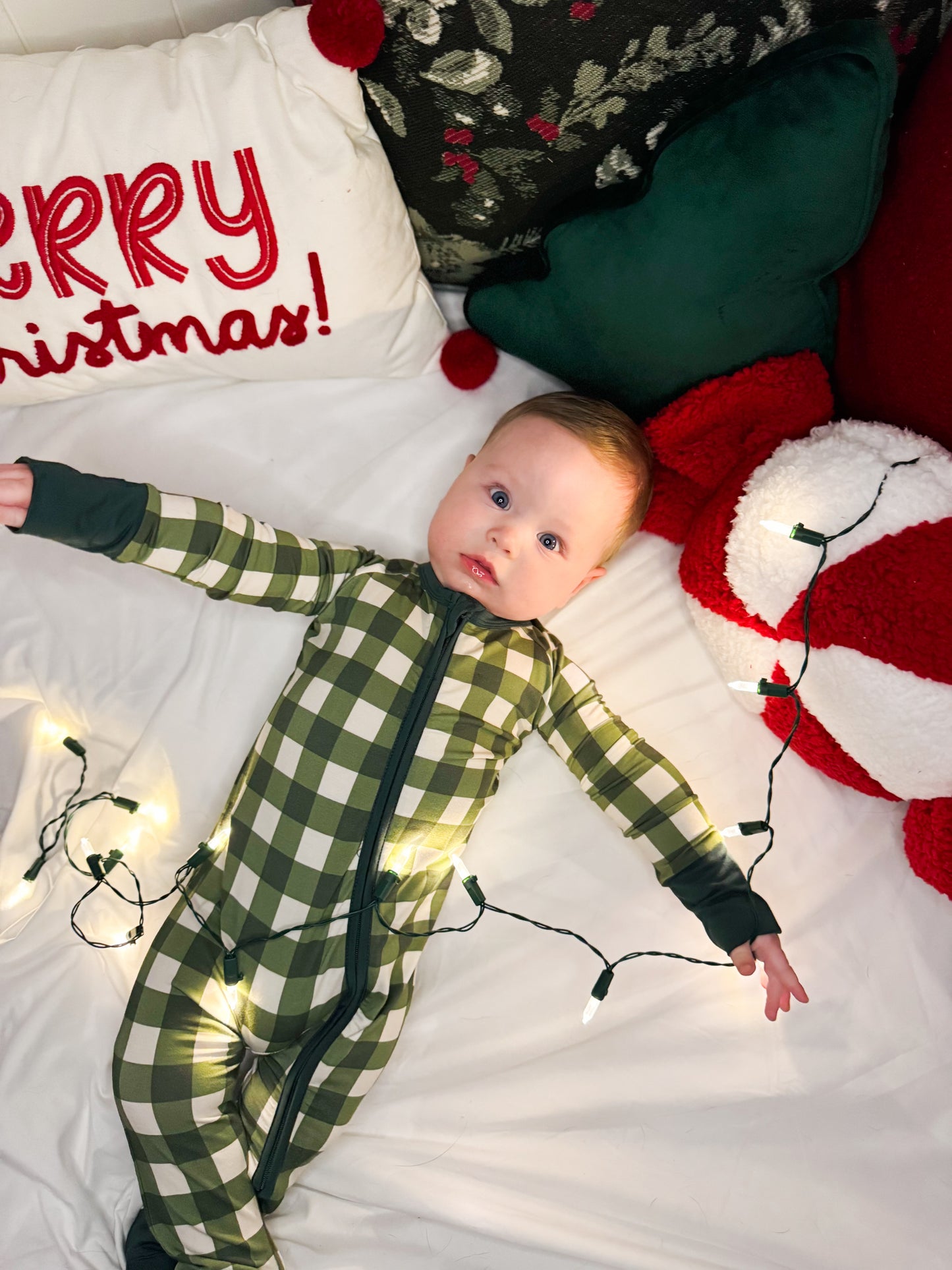 Evergreen Check Sleeper