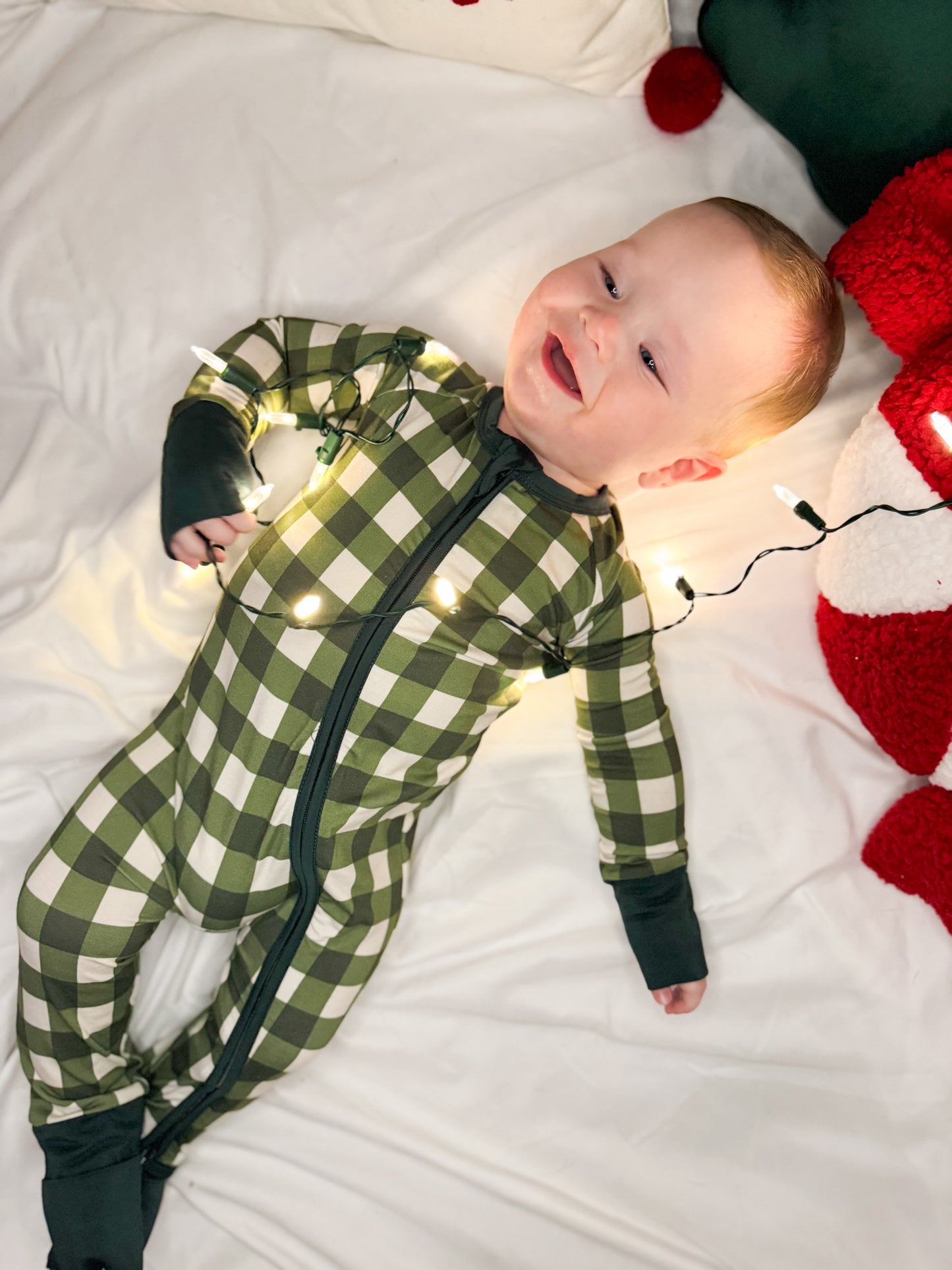 Evergreen Check Sleeper